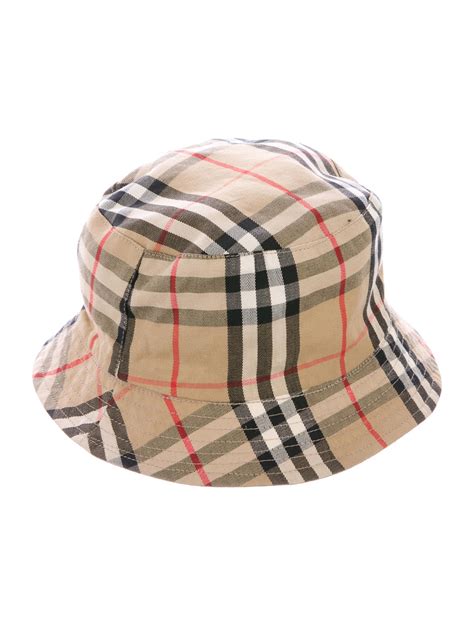 baby burberry bucket hat|burberry reversible check hat.